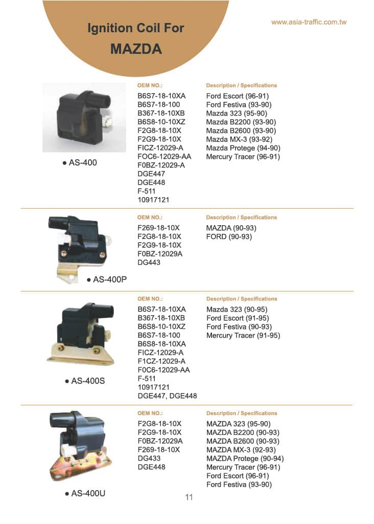 Ignition Coil For MAZDA