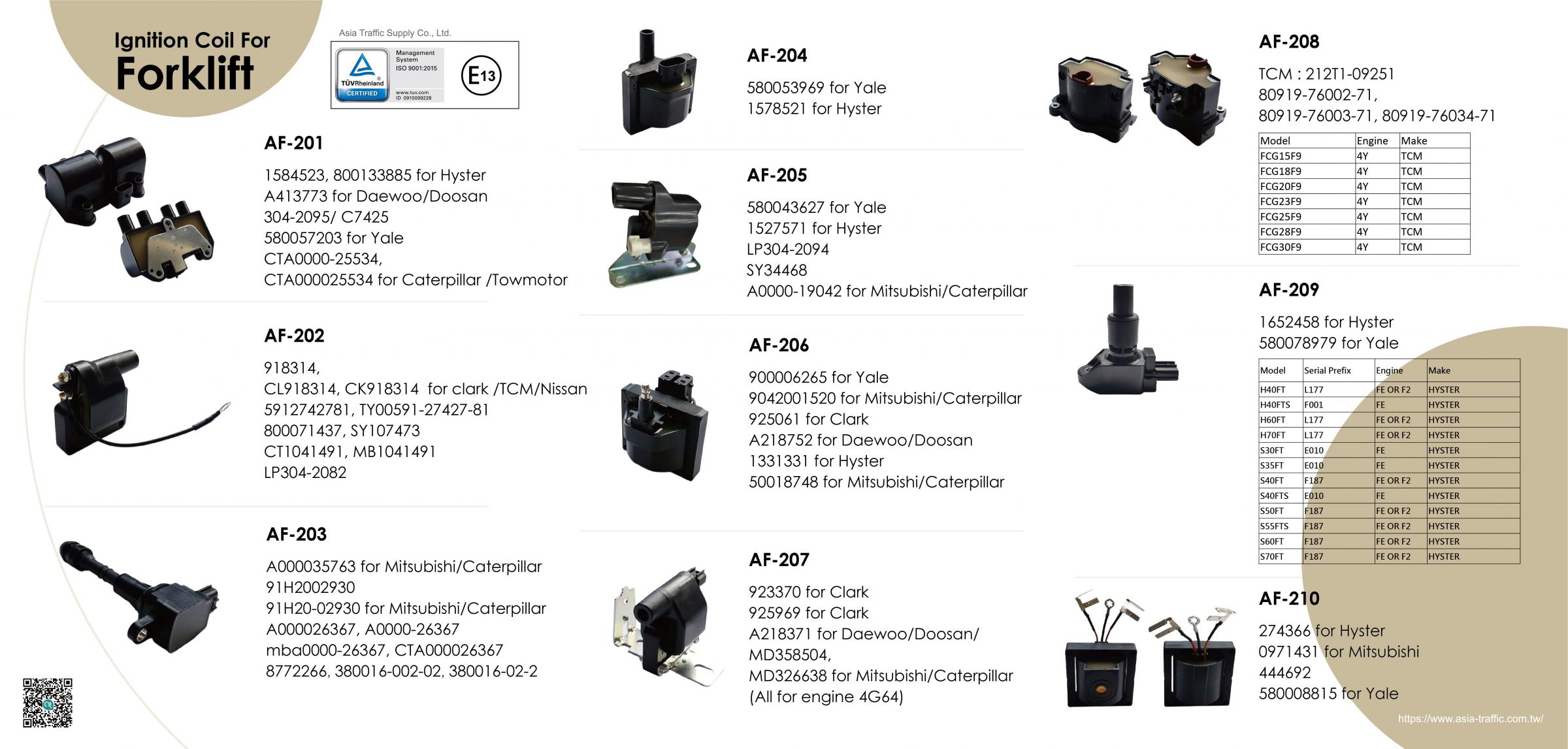 Zündspule für Gabelstapler